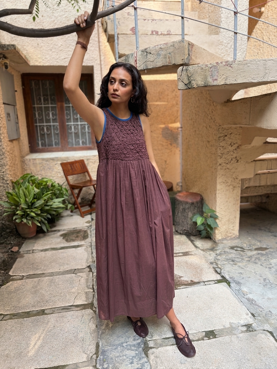 Indigo Truffle Dress