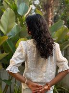 Buttercream Eyelet Blouse